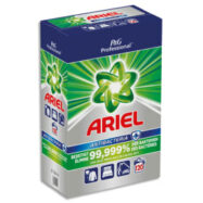 ARIEL Lessive poudre Professional Antibacteria élimination dès 40 °C de 99,999 % des bactéries, 120 doses