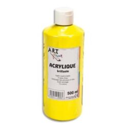 ART PLUS Acrylique brillante 500ml Jaune primaire