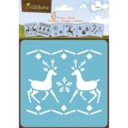 AVENUE MANDARINE Set de 6 pochoirs enfants Noël