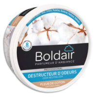 BOLDAIR Pot 300g Gel destructeur d'odeurs Fleur de Coton