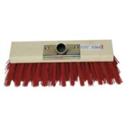 BROSSERIE THOMAS Balai cantonnier d'extérieur monture bois fibre PVC douille en métal Largeur 30 cm