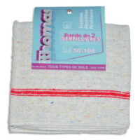 BROSSERIE THOMAS Carton de 15 Serpillières Tradition écrues en coton et polyester L50 x H0,5 x P100 cm