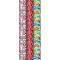 CLAIREFONTAINE Rouleau papier cadeau ALLIANCE 57g 2x0,70m 3 motifs enfants assortis