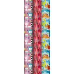 CLAIREFONTAINE Rouleau papier cadeau ALLIANCE 57g 2x0,70m 3 motifs enfants assortis