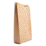 CLAIREFONTAINE Sachet de 50 pochettes cadeau en kraft. Format 11x21+5cm. Impression cœur