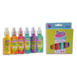 DIAMS Set de 6 flacons 20ml Diams 3D Mini Total Fashion - couleurs assorties