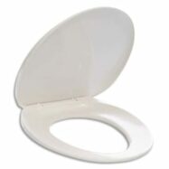 DURABLE Abattant WC universel en polypropylène Blanc - L390 x H40 x P450 mm