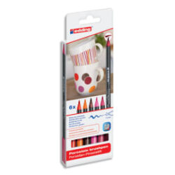 EDDING Pochette de 6 feutres couleurs chaudes