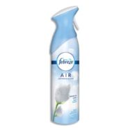 FEBREZE Aérosol de 300 ml parfum Pureté de coton, élimine complétement les odeurs même tenaces