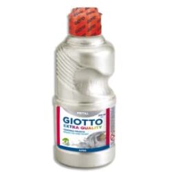 GIOTTO Flacon de 250 ml de gouache métallisée de couleur argent