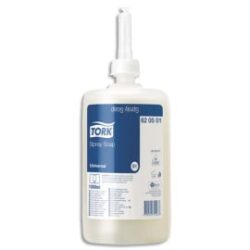 TORK Lot de 6 Recharges 1L savon spray liquide doux pour distributeur S1, environ 3000 doses parfum frais