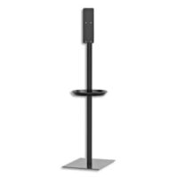 TORK Stand pour Distributeurs de Gels hydro-alcoolique en alu Noir, livré vide, L50 x H147,60 x P36,5 cm
