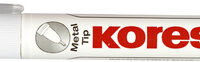 Stylo correcteur "Metal Tip", blanc, contenu: 10 g Kores