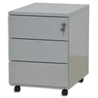 PIERRE HENRY Caisson mobile 3 tiroirs - Dimensions : L41,7 x H56,5 x P54,1 cm Gris perle