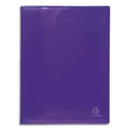 EXACOMPTA Protège-documents polypropylène glossy Iderama, 120 vues/60 pochettes, coloris assortis