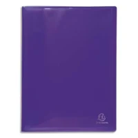 EXACOMPTA Protège-documents polypropylène glossy Iderama, 120 vues/60 pochettes, coloris assortis