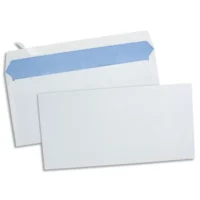GPV Boîte de 500 enveloppes vélin Blanc 80g DL 110x220mm auto-adhésives