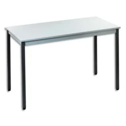 Table polyvalente rectangulaire 140 x 70 cm Gris/Gris