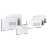 PERGAMY Boîte de 500 enveloppes Blanches sans fenêtre 80g C6 114x162 mm autocollantes