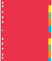 PAGNA Intercalaires en carton, A4, 10 touches, 5 couleurs