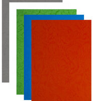 pavo Plats de couverture, grain cuir, A4, bleu foncé