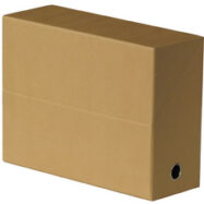 Oxford Boîte transfert toilée, format A4, havane