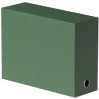 Oxford Boîte transfert toilée, format A4, vert foncé