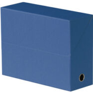 Oxford Boîte transfert toilée, format A4, bleu