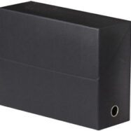 Oxford Boîte transfert toilée, format A4, noir