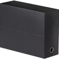 Oxford Boîte transfert toilée, format A4, noir