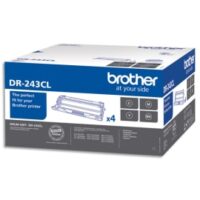 BROTHER Pack de 4 Tambours noir/cyan/magenta/jaune DR243CL