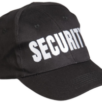 CASQUETTE DE BASEBALL NOIR 'SÉCURITÉ'