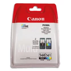 CANON Multipack Jet d'encre Noir + couleurs PG560/CL561