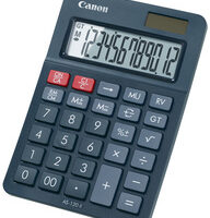 Canon Calculatrice de bureau AS-120 II, solaire/pile
