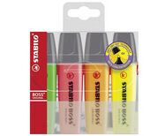 STABILO Surligneur "BOSS ORIGINAL", étui en PET de 4