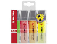 STABILO Surligneur "BOSS ORIGINAL", étui en PET de 4