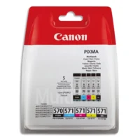 CANON Pack Jet d'encre CLI-571 Cyan/Magenta/Jaune/Noir + pgi-570 Noir