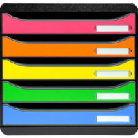 EXACOMPTA Module de classement BIG-BOX PLUS, 5 tiroirs,