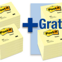 Post-it Bloc-note adhésif, 76 x 76 mm, 12+ 12 GRATUIT, jaune