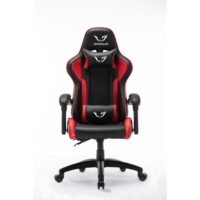 WE Gamium Fauteuil gamer ajustable avec coussins de soutien, en polyuréthane et nylon 5 roues, vérin classe 4
