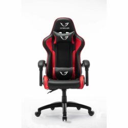 WE Gamium Fauteuil gamer ajustable avec coussins de soutien, en polyuréthane et nylon 5 roues, vérin classe 4