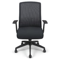 Siège bureautique synchrone avec accoudoirs réglables