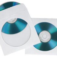 hama Pochette papier pour 1 CD/DVD, 100 pièces, blanc