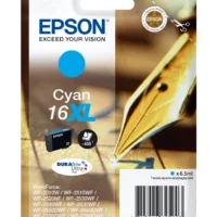 EPSON Cartouche Jet d'Encre DURABrite Ultra Cyan XL ''Stylo à plume'' 16 - C13T16324012