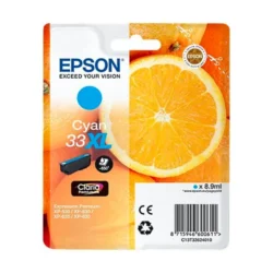 EPSON Cartouche Jet d'Encre Claria Premium Cyan (XL) "Oranges" 33 - C13T33624012