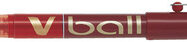 PILOT Stylo roller V Ball VB7, pointe métal, rouge
