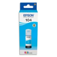 EPSON Bouteille Jet d'Encre 104 EcoTank Cyan - C13T00P240