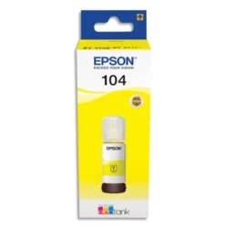EPSON Bouteille Jet d'Encre 104 EcoTank Yellow - C13T00P440