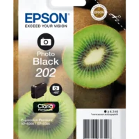 EPSON Cartouche Jet d'Encre Claria Premium Photo Black ''Kiwi''202 - C13T02F14010