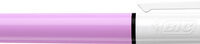 BIC Stylo à bille rétractable 4 Colours Fun, rose/blanc